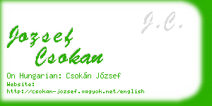 jozsef csokan business card